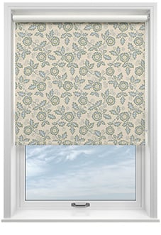 Land & Shore River (Blackout), Green - Roller Blind